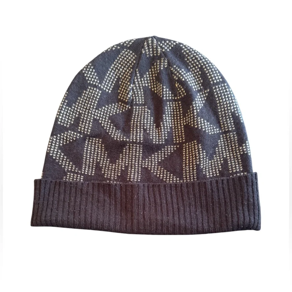 Michael Kors Brown Logo Scarf and Hat set